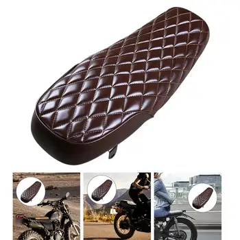 Винтажное сиденье для мотоцикла Cafe Racer из искусственной кожи плоское седло 63 см/24,8 дюйма длиной 3