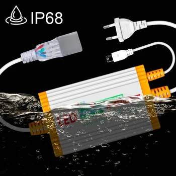 Водонепроницаемая светодиодная лента RGB IP68 Источник питания 220 В 1500 Вт Трансформаторный адаптер EU Plug для светодиодной ленты RGB с дистанционным управлением