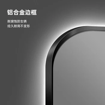 Вращающееся зеркало в ванной, интеллектуальное светодиодное светящееся зеркало, выдвижное угловое зеркало в ванной, складной небольшой блок feng shui mir 3