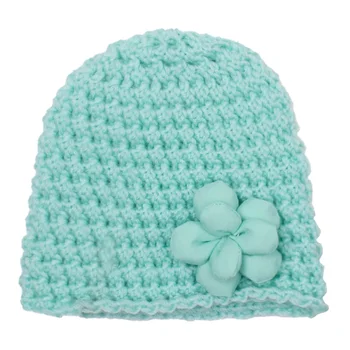 Вязаная детская шапочка для девочек и мальчиков, эластичный капор для новорожденных, осенне-зимние теплые шапки-тюрбаны, однотонная шерстяная шапочка, детские аксессуары 1