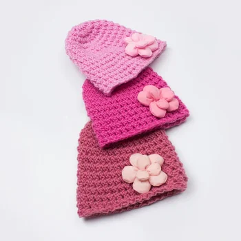 Вязаная детская шапочка для девочек и мальчиков, эластичный капор для новорожденных, осенне-зимние теплые шапки-тюрбаны, однотонная шерстяная шапочка, детские аксессуары 4
