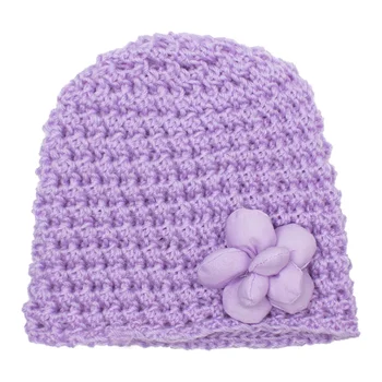 Вязаная детская шапочка для девочек и мальчиков, эластичный капор для новорожденных, осенне-зимние теплые шапки-тюрбаны, однотонная шерстяная шапочка, детские аксессуары 5