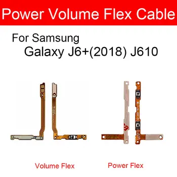 Гибкий кабель для уменьшения и Увеличения громкости Samsung Galaxy J6 + 2018 J610 Кнопка Включения/выключения Питания Замена Гибкого Ленточного кабеля