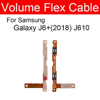 Гибкий кабель для уменьшения и Увеличения громкости Samsung Galaxy J6 + 2018 J610 Кнопка Включения/выключения Питания Замена Гибкого Ленточного кабеля 2