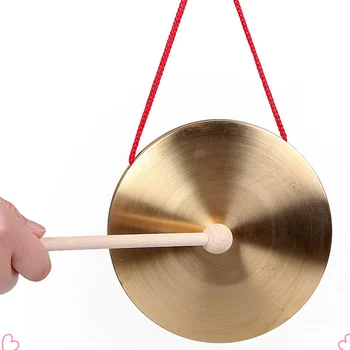 Гонг-ударные инструменты, медные Чау-гонги, китайский ручной гонг-гонг для новогодних праздников и вечеринок 4