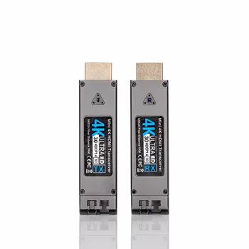 Горячая продажа USB Mini 4K при 30 Гц HDMI Удлинитель по оптоволокну 1 км 0