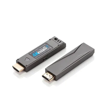 Горячая продажа USB Mini 4K при 30 Гц HDMI Удлинитель по оптоволокну 1 км 2