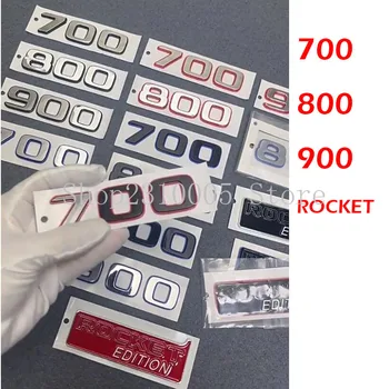 Двухцветные Плоские цифры и буквы 700 800 900 Rocket Edition ABS Для укладки эмблемы автомобиля Наклейка с логотипом на крыло багажника для AMG BRABUS