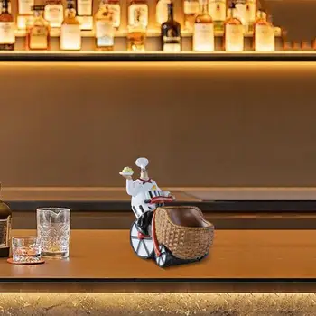 Держатель для бутылки вина от шеф-повара, дизайн велосипеда для верховой езды от шеф-повара, отдельно Стоящее хранилище для вина для бара, Центральная винная витрина в европейском стиле 1