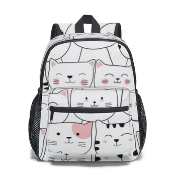Детский школьный рюкзак в стиле милого котенка, детский школьный ранец, сумка для книг, сумка для учеников начальной школы для девочек и мальчиков