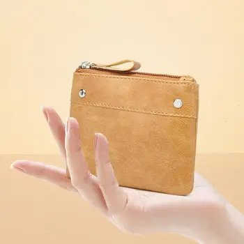 Дизайн, ретро-кармашек для денег, портмоне, однотонная сумка для карт, кошельки в корейском стиле, сумка для мелочей, женские кошельки, тонкий кошелек 0