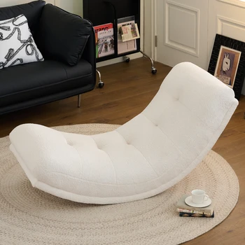 Дизайнерские роскошные стулья для гостиной из белой овечьей шерсти, шезлонг для макияжа, компьютерные игрушки для домашнего декора El Hogar 0
