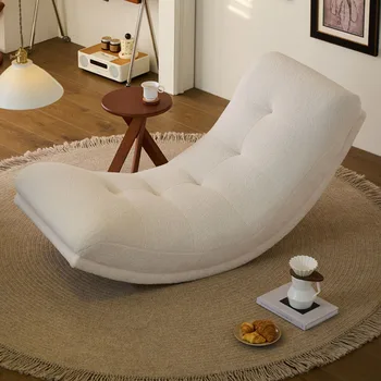 Дизайнерские роскошные стулья для гостиной из белой овечьей шерсти, шезлонг для макияжа, компьютерные игрушки для домашнего декора El Hogar 3