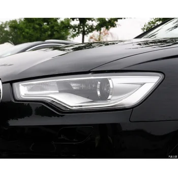 Для Audi A6 C7 2012-2015 Крышка Объектива Передней Фары Автомобиля Авто Прозрачный Абажур Абажур Крышка Головного Фонаря Световая Оболочка 4