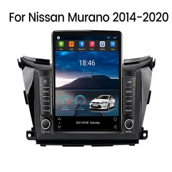 Для Tesla Style 2 Din Android 12 Автомагнитола Nissan Murano 3 Z52 2014 + Мультимедийный Видеоплеер GPS Стерео RDS Carplay Камера 0