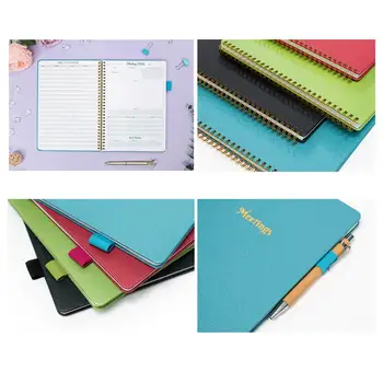 Дневник-блокнот премиум-класса с отрывными листами и прорезью для ручки, Еженедельный планировщик, канцелярские принадлежности в подарок для организованного планирования, Плотная бумага