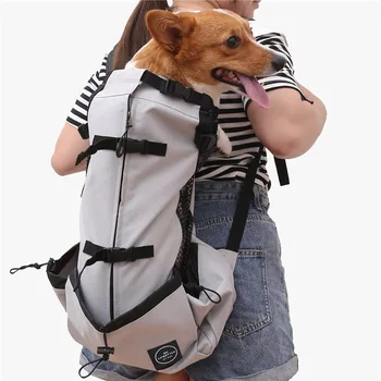 Дышащая сумка для переноски собак, портативный рюкзак для щенков, дорожный рюкзак для прогулок на велосипеде, спортивные сумки-переноски для кошек, товары для домашних животных 0