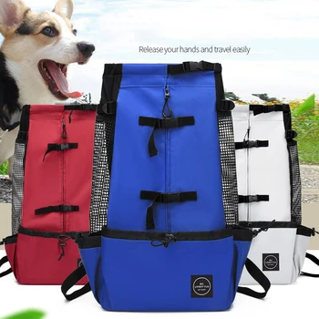Дышащая сумка для переноски собак, портативный рюкзак для щенков, дорожный рюкзак для прогулок на велосипеде, спортивные сумки-переноски для кошек, товары для домашних животных 5