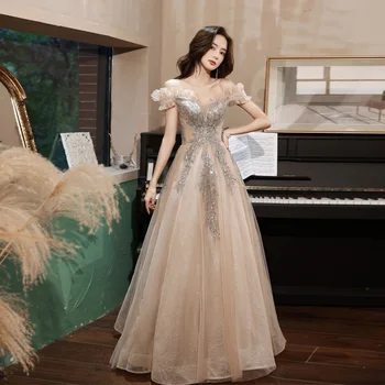 Женское официальное вечернее платье Hong Hu 2023 Изящно Дебютирующее на приеме Женское длинное платье