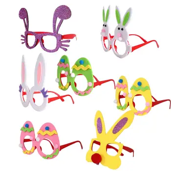 Забавные очки Пасхального кролика, аксессуары для костюмов, реквизит, подарки своими руками на Пасху 0