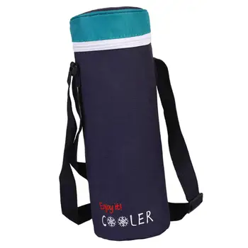Изолированная сумка-переноска для бутылки с водой с регулируемым плечевым ремнем, сумка-холодильник, держатель для бутылки, чехол для пляжного похода, кемпинга