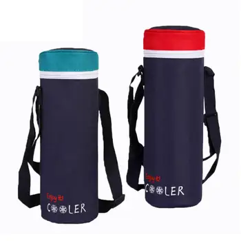 Изолированная сумка-переноска для бутылки с водой с регулируемым плечевым ремнем, сумка-холодильник, держатель для бутылки, чехол для пляжного похода, кемпинга 3