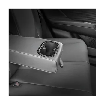 Карбоновый держатель для стакана воды сзади автомобиля, отделка рамы, наклейки из АБС-пластика для IONIQ 6 2022-2023, молдинги для оформления интерьера 2