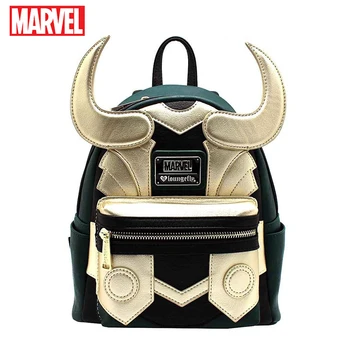 Классические сумки для косплея Marvel Loungefly Loki, женская сумка через плечо с двойным ремнем, кошелек, Мини-рюкзак 0