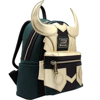 Классические сумки для косплея Marvel Loungefly Loki, женская сумка через плечо с двойным ремнем, кошелек, Мини-рюкзак 1