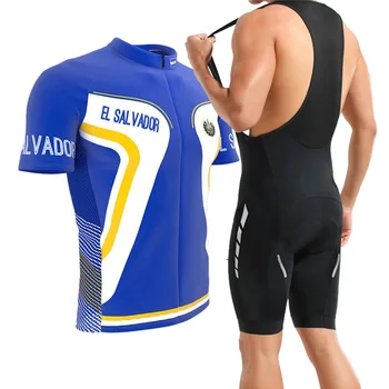 Классический комплект летней велосипедной майки El Salvador Дорожная велосипедная рубашка для скоростного спуска Высококачественная одежда для горных велосипедов Pro Team