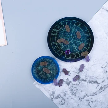 Коврик для гадания своими руками, диск для гадания, Астрологический компас, силиконовая форма 3