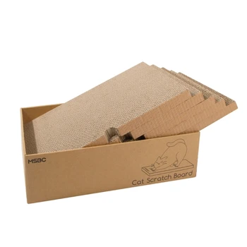Когтеточки для кошек из гофрированного картона 5 в 1, Шлифовальные когти Делают Шлифовальные когти более интересной коробкой 0