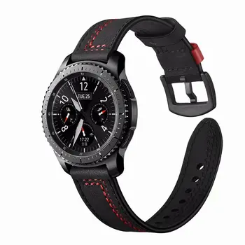 Кожаный ремешок для Huawei watch GT 4 2 3 4 46 мм браслет 20 22 мм ремешок для Samsung Galaxy Watch 6-4-Классический-5-pro ретро браслет 1