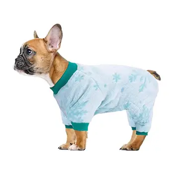 Комбинезон для домашних собак, одежда для домашних собак, зимняя одежда для щенков, защищающая живот, Комбинезон для маленьких собак, пижама, толстовка с длинным рукавом. 3