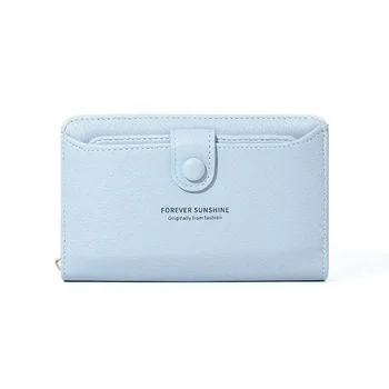 Корейский кошелек, Новый Модный кошелек, Женский Длинный кошелек на молнии, Простая сумка для мобильного телефона, сумка большой емкости