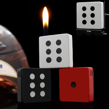 Креативный Факел Зажигалка Металлическое Пламя Многоразового Использования Бутановые Зажигалки Для Сигар Аксессуары Для Курения Подарок Для Мужчин Без Газа 0
