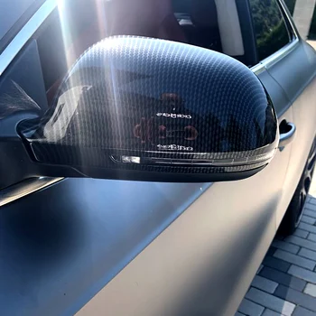 Крышка Зеркала Из Настоящего Углеродного Волокна Для Audi A4 B8 A6 C6 A5 8T Q3 A3 8P Крышки Боковых Зеркал заднего Вида S Line 5