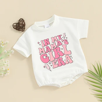 Летний комбинезон для новорожденных мальчиков и девочек Mama s Bestie Bubble, негабаритная Рубашка с коротким рукавом, Боди 1