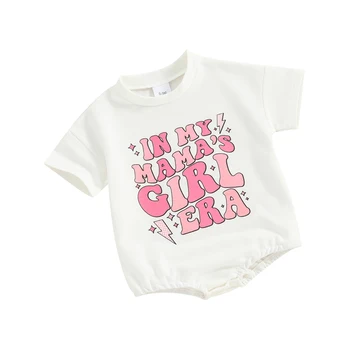 Летний комбинезон для новорожденных мальчиков и девочек Mama s Bestie Bubble, негабаритная Рубашка с коротким рукавом, Боди 4
