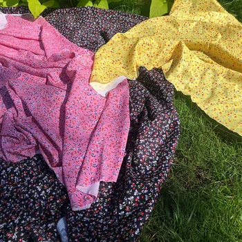 Летняя шифоновая крепдешиновая полиэфирная ткань с принтом ткань фабричного производства на заказ модная ткань для пошива рубашек для платья 4