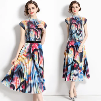 Лето 2023, новое атмосферное женское платье средней длины, праздничное повседневное платье
