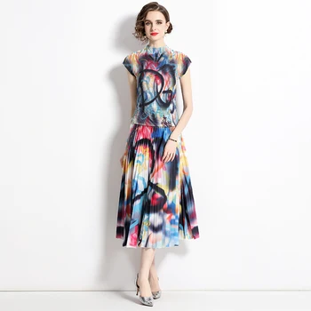 Лето 2023, новое атмосферное женское платье средней длины, праздничное повседневное платье 2