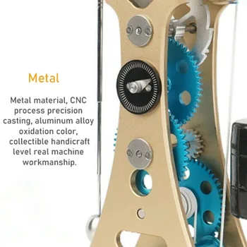 Механические часы Galileo с маятником, 3D модель из металла, комплект для сборки часов из сплава 