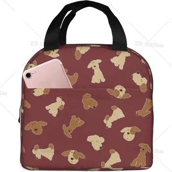 Милая сумка для ланча с собакой чихуахуа для женщин, мужчин, детей, многоразовые портативные изолированные сумки для ланча для работы, офиса, путешествий, пикника