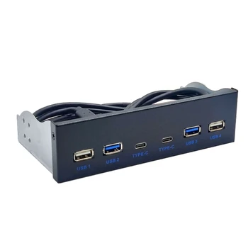 Многопортовый USB Type C и USB-концентратор на передней панели для настольных ПК, отсека для ПЗУ и нескольких устройств