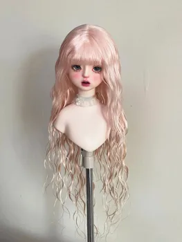 Модные вьющиеся волосы куклы MSD MDD, 1/4 1/6 BJD мохеровый парик, бесплатная доставка 4