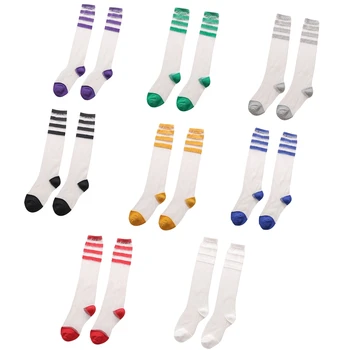 Модные носки Harajuku для творчества Эластичные носки в полоску из тонкой прозрачной сетки S 37JB