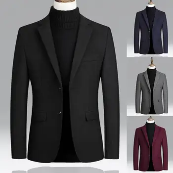 Модный костюм, пальто, Мягкий деловой блейзер с длинным рукавом, блейзер на двух пуговицах с лацканами