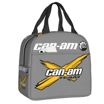 Мотоциклетные сумки для ланча с принтом BRP Can-Am для женщин и мужчин, водонепроницаемые термосумки для ланча, пляжные сумки для кемпинга и путешествий