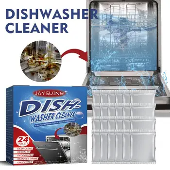 Моющее средство для посудомоечной машины 24 Штуки Очиститель Для посудомоечной машины Дезодоратор Таблетки Для Чистки посудомоечной машины Средство от накипи для стиральной машины 1